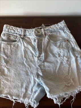 wild fable Light Blue Distressed Denim Shorts